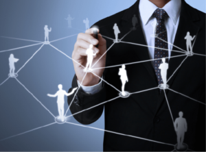 Connecting network of people